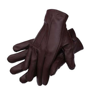 Gants en cuir réglables pour hommes, qualité supérieure, style confortable, gants de conduite en plein air, parfaits pour un usage quotidien - Product Image 3