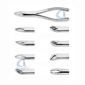 Ensemble d'instruments chirurgicaux dentaires personnalisables en acier inoxydable avec poignée moletée, outils manuels argentés, classe I, certifiés CE - Product Image 4