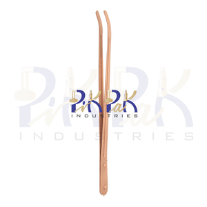 Pince à épiler en cuivre courbé-renforcé taille 8-1/2in fabrication de bijoux bricolage artisanat bijoux décapage pince à épiler incurvée outils - Product Image 2