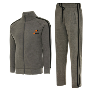 Conjunto deportivo de algodón/poliéster personalizado para hombre, corte ajustado, con cremallera, para gimnasio. - Product Image 6