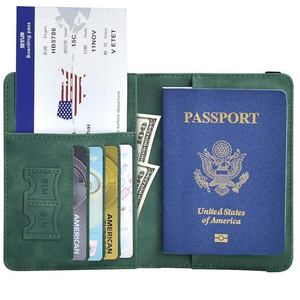 Premium Quality Unique Design Handmade PU Leather <b>Passport</b> & Card Holder with RFID Blocking from India's Leading Supplier - Product Image 1