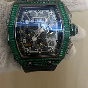 Reloj de Alta Calidad Personalizado con Diamantes Cultivados en Laboratorio, Estilo Hip Hop, Regalo para Hombre - Product Image 3