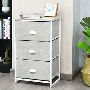 Comodino Moderno Intelligente con Ricarica Wireless, 3 Cassetti e Piano in Legno per Villa - Product Image 6