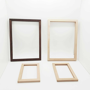 Nouveau cadre photo en bois 2026, couleur noyer, bois massif, créatif, tridimensionnel, ornements DIY, support photo - Product Image 1