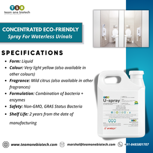 Limpiador de Urinarios con Enzimas Biológicas T1B U-Spray para Hostales e Instituciones - Product Image 4