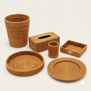 Plato de ratán natural al por mayor, salvamanteles de mimbre tejido a mano, decoración de mesa ecológica hecha a mano para restaurante - Product Image 1