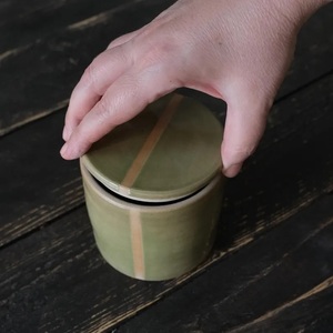 Contemporary Gloss Finish <b>Storage</b> Jar With Precision Fit Lid Space Efficient Design Moisture Resistant <b>Kitchen</b> Organizer - Product Image 5