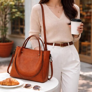 Direct Factory Supply Luxury Women Leather Handbag Classic Shoulder <b>Tote</b> Bag for Ladies Daily Use Available for Wholesale Supply - Product Image 2
