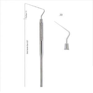 เครื่องมืออุดฟันคอมโพสิตแบบแมนนวลคุณภาพดีที่สุด ทำจากสแตนเลส ขนาด 175 มม. ปลายทอง ขนาด 2.5 มม. และ 6 มม. - Product Image 4