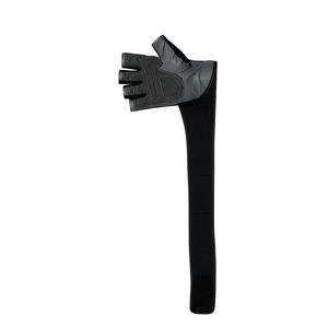 Gants de sport 2026 en cuir PU noir et néoprène avec sangle de poignet réglable pour musculation et entraînement unisexe - Product Image 2