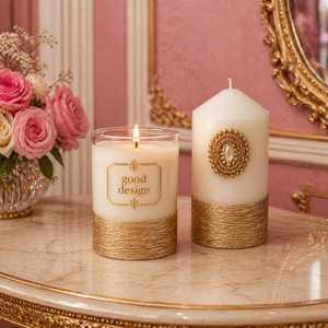 Hot Selling Designer Paraffin Wax Art Pillar Candles Unscented/Scented Options for Home Decoration - Product Image 1