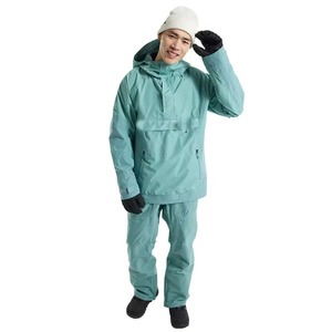 Chaqueta Impermeable Unisex para Esquí y Snowboard, Color Verde Espuma, con Capucha, Anorak, Cierre Lateral, Bolsillo Tipo Canguro, Gore-Tex - Product Image 6