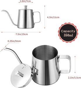 Tetera de Acero Inoxidable Ecológica con Tapa y Asa, Diseño Moderno con Acabado Espejo para Servir en Casa, Hotel o Restaurante - Product Image 5