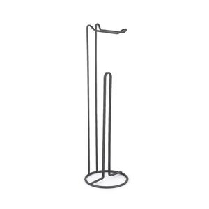 Hot Selling Classic <b>Black</b> Powder Coated <b>Paper</b> Towel Holder with Sturdy Round Base Countertop Napkin Stand - Product Image 3