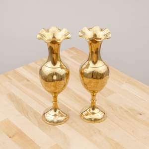 Vase en métal artisanal de style antique pour la décoration de la maison, centre de table de salon, présentoir pour arrangements floraux - Product Image 6