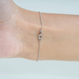 Octagon Cut Natural <b>Ruby</b> July Birthstone Minimalist Bezel Set Centre Station Chain <b>Bracelet</b> In 925 Sterling Silver For Women's - Product Image 4