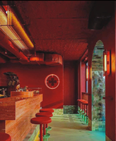 Vente en gros usine : Panneau de pierre flexible MCM rouge à texture ciselée pour revêtement mural intérieur et extérieur – Échantillons gratuits