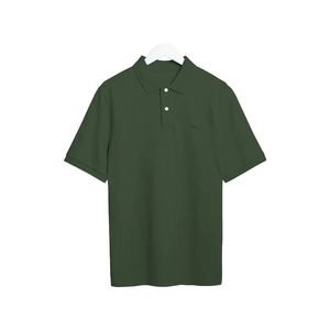 Polo en coton premium pour homme, boutons cachés, vêtements de travail, fabricant de vêtements OEM ODM - Product Image 3