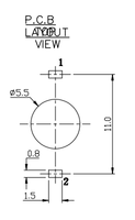 Connecteur d'alimentation CC DIP 2 broches 5 mm DC00350 personnalisé en usine, prise d'alimentation CC