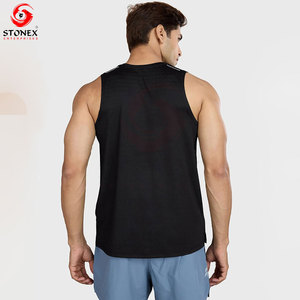 Camiseta sin mangas para hombre, chaleco de gimnasio para culturismo, camiseta muscular de corte profundo para fitness, entrenamiento, ropa deportiva, servicios OEM - Product Image 4