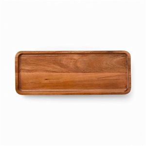 Acacia Wood <b>Disposable</b> Modern Rectangular Polished Serving Tray & Cheese <b>Plate</b> for Home Party - Product Image 3