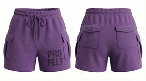 Nuevo Diseño de Última Moda, Pantalones Cortos Deportivos de Cintura Media, 100% Algodón, Lisos, Ecológicos, Transpirables, de Secado Rápido, Personalizables - Product Image 2