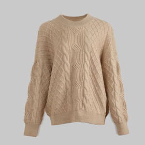 Cardigan en tricot à capuche pour femme, pull doux à ouverture frontale, manches longues, décontracté, confortable, couleurs personnalisables - Product Image 3