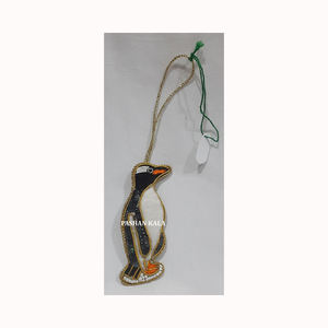 Adornos Navideños Colgantes con Forma de Luna y Bordado Zari Dorado, Material de Tela con Color Dorado, Decoración para el Festival de Ramadán - Product Image 5