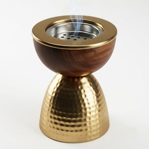 Brûleur à Bakhoor Moderne Minimaliste Arabe Mabkhara en Céramique Noir Mat pour Encens Oud, Idéal pour la Décoration de la Maison en Ramadan, Vente en Gros - Product Image 2