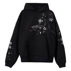 Sudadera con capucha bordada a la moda, de corte holgado, tacto suave y arte bordado de primera calidad. - Product Image 1