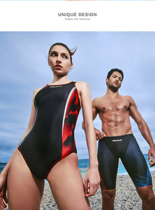 Traje de Baño Marium para Mujer, Top Corto, Spandex/Poliéster, Estampado Geométrico, Transpirable, No Tóxico, Impermeable, Protección UV, Secado Rápido - Product Image 6