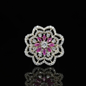 Premium Quality Classic 925 Sterling Silver Moissanite 18K Gold Plated Rhodium Plated Wedding Fine Ring - Product Image 1