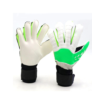 Football Goalkeeper Gloves Full Finger PU Material Non-Slip Breathable Hook and Loop Closure Unisex - Product Image 1