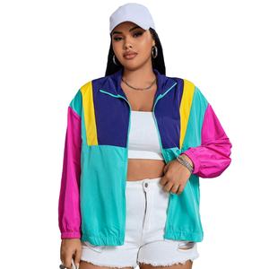 Vestes bomber multicolores à fermeture éclair de style nouveau, vente en gros de vestes d'hiver tendance pour femmes, streetwear, vestes sur mesure - Product Image 4