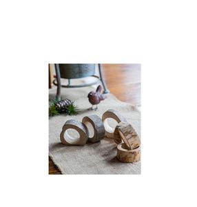 Precioso anillo de servilleta de madera hecho a mano, atractiva presentación para la mesa en una fiesta familiar. - Product Image 5