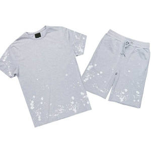 Ensemble de vêtements de sport pour homme, t-shirt et short légers et décontractés, tenue de sport en deux pièces pour la salle de sport, la remise en forme, l'entraînement quotidien - Product Image 3