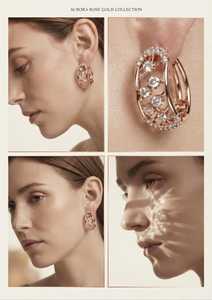 Boucles d'oreilles clous en or rose plaqué, diamants de laboratoire taille brillant rond, certifiés IGI VS1, cadeau de luxe pour femme - Product Image 4