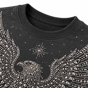 Sweat-shirts pour hommes avec strass, tendance mode, pour tenues décontractées modernes - Product Image 6