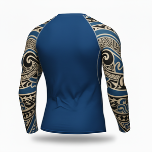Wholesale High Quality Jiu Jitsu Rash Guard Custom Long Sleeve MMA <b>Compression</b> <b>Shirt</b> Low Price Rashguard for Mens - Product Image 5