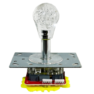 Manette de jeu d'arcade universelle à bulles LED transparente, levier de remplacement, mini jeu de griffes, fonctionnement à pièces, MAN LI FANG JS-0025 - Product Image 1