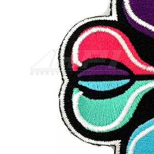 Custom 3D Embossed Rubber PVC <b>Sew</b>-<b>On</b> <b>Patches</b> with Nonwoven Felt Fabric for Clothing - Product Image 4