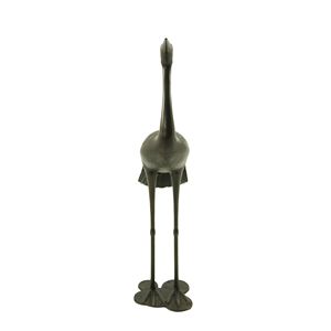 Scultura di gru in alluminio Sunny Outdoor da 43 pollici, finitura rame lucido, nessun assemblaggio richiesto - Product Image 6