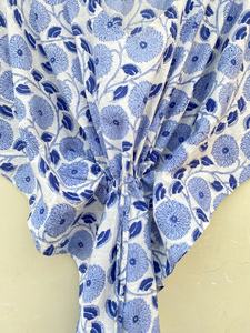 Caftan en coton Caftan floral indien Caftan long Robe pour les mamans Vêtements de nuit pour la plage - Product Image 4