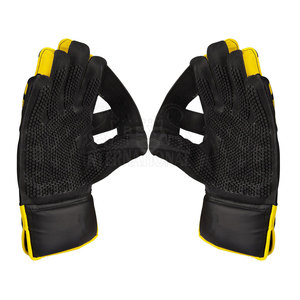 Guantes de Portero de Cricket con Logotipo Personalizado, Cuero PU de Primera Calidad, Ecológicos, Transpirables, Ambidiestros, Cómodos para la Palma de la Mano - Product Image 2