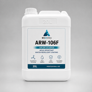 ARW-106F Revestimiento Autolimpiante Líquido de Fluorosilicona para Paredes Exteriores, Hidrofóbico, Transparente, Anti-Algas, Protección UV, 20L - Product Image 1