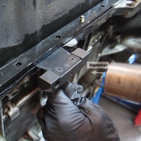 Outil de séparation du carter d'huile - Acier à haute teneur en carbone SK5, fonctionnement facile, ajustement universel pour la réparation de voitures BMW