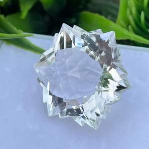 <b>Natural</b> <b>Crystal</b> Snowflake Star Cut Gemstone for Jewelry Making India - Product Image 2