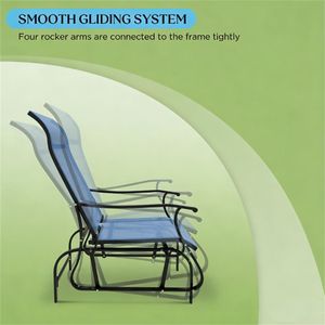 Ensemble de salon de jardin 3 pièces bleu clair pour terrasse et jardin - Product Image 4