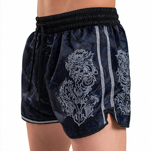 Pantalones Cortos de Boxeo de Alta Calidad con Estampado Personalizado, Pantalones Cortos de Muay Thai con Logotipo Impreso Personalizado, Guantes de Boxeo, Pantalones Cortos de Muay Thai - Product Image 5