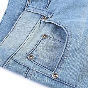 Pantalones vaqueros negros holgados de alta calidad con logo personalizado, estilo urbano, lavado apilado, para hombre, en oferta y tallas grandes. - Product Image 4